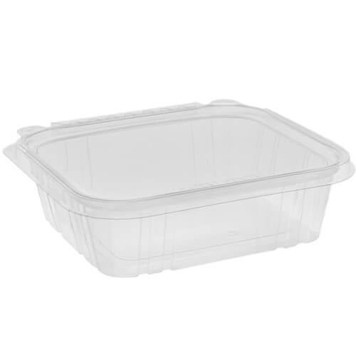 8 oz PET Clear Hinged Container - J and T Supplies