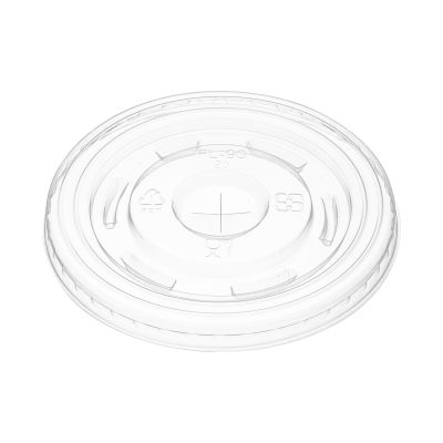 ET Clear Plastic Lid with X slot for 10-24oz Paper Cup