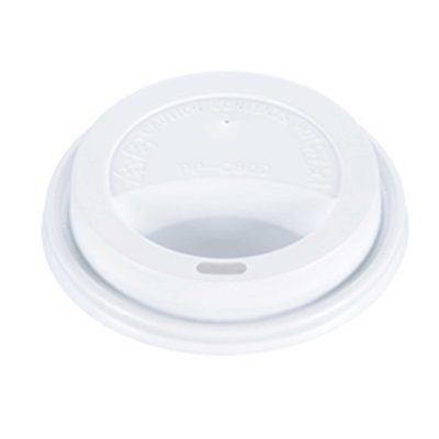 PP White Plastic Dome Lid for 10-24oz Paper Cup