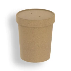Kraft Container & Paper Vented Lid Combos
