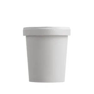 White Container & Clear Polypropylene Vented Lid Combos