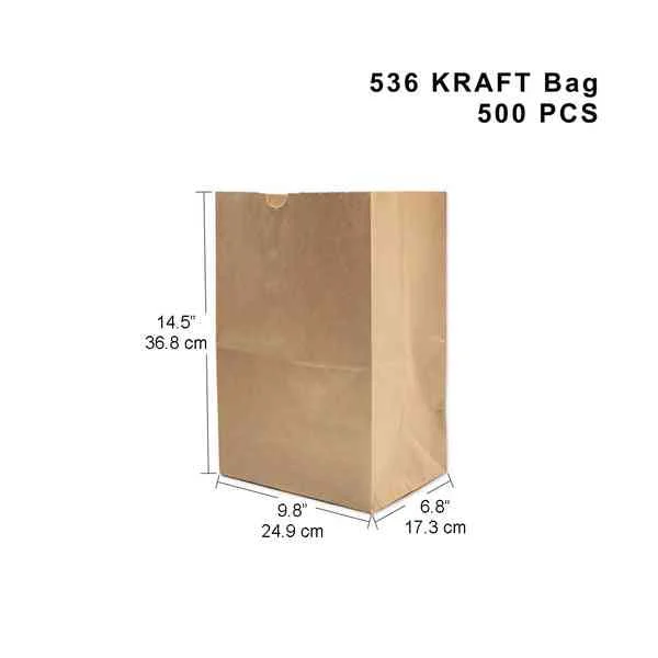 Paper Bag – Large Brown SOS H17x12Wx7SG / 30.5x18x43.2cm - 400/CS
