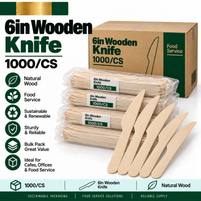 6in Wooden Knife - 1000/CS