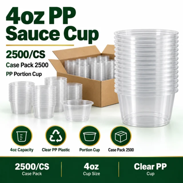 4oz PP Sauce Cup / Case - 2500/CS