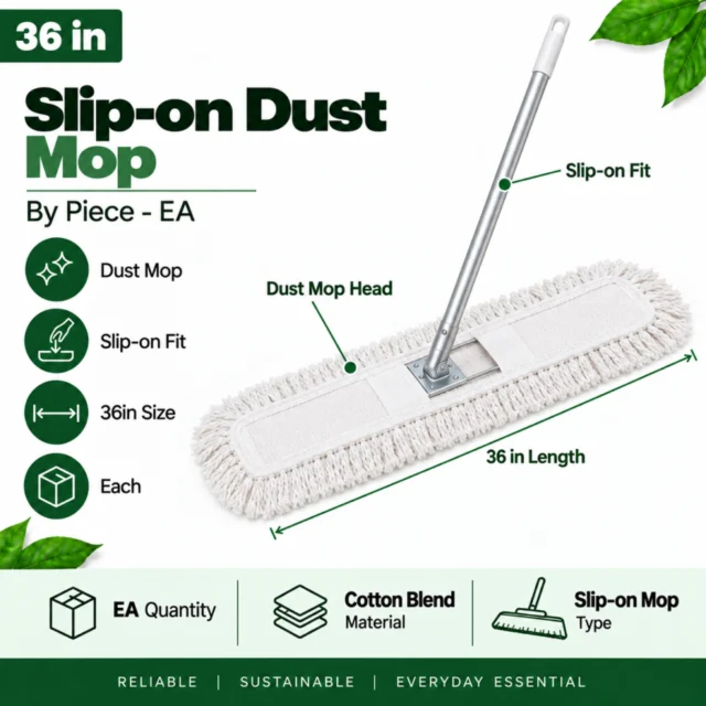 36in Slip-on Dust Mop By Piece (EA)