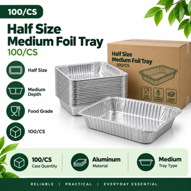 Half Size Medium Tray - 100/CS
