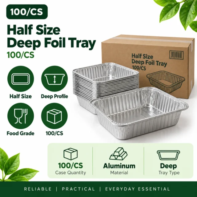 Half Size Deep Tray- 100/CS