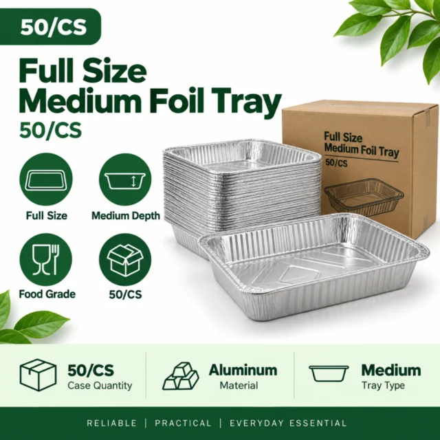Full Size Medium Tray - 50/CS