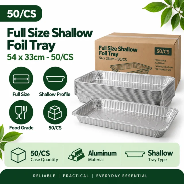 Full Size Shallow Tray - 54x33x35cm - 50/CS