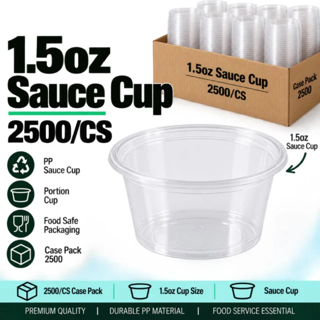 1.5oz Sauce Cup / Case - 2500/CS