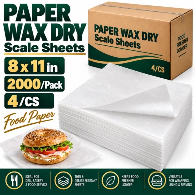 Paper Wax Dry 8×11in Scale - 2000/Pack (4/CS)