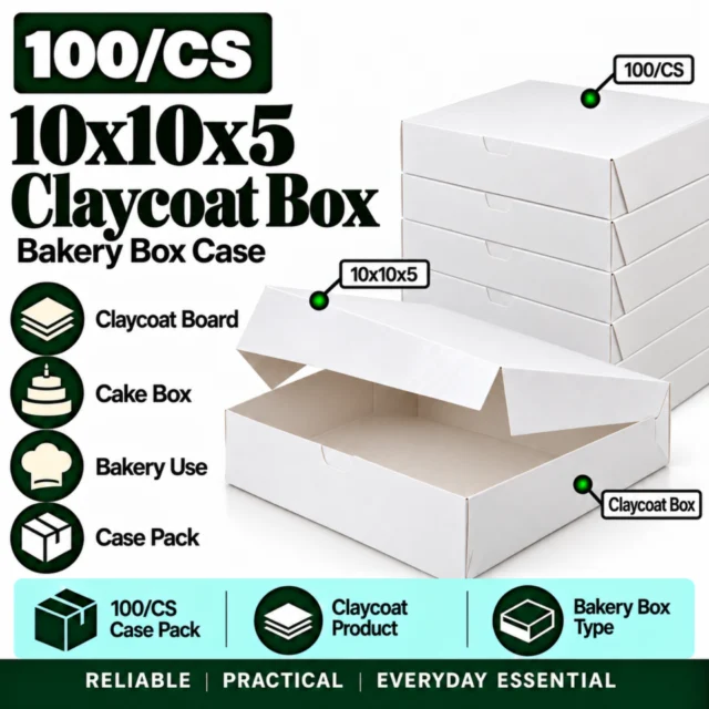 10x10x5 Claycoat Box - 100/CS