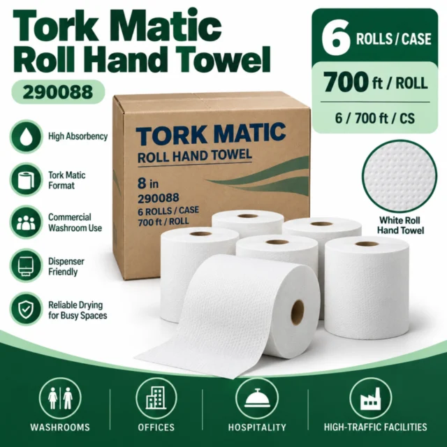 Hand Towel – Roll – Tork Matic - 8 in - 290088 - 6/700ft/CS