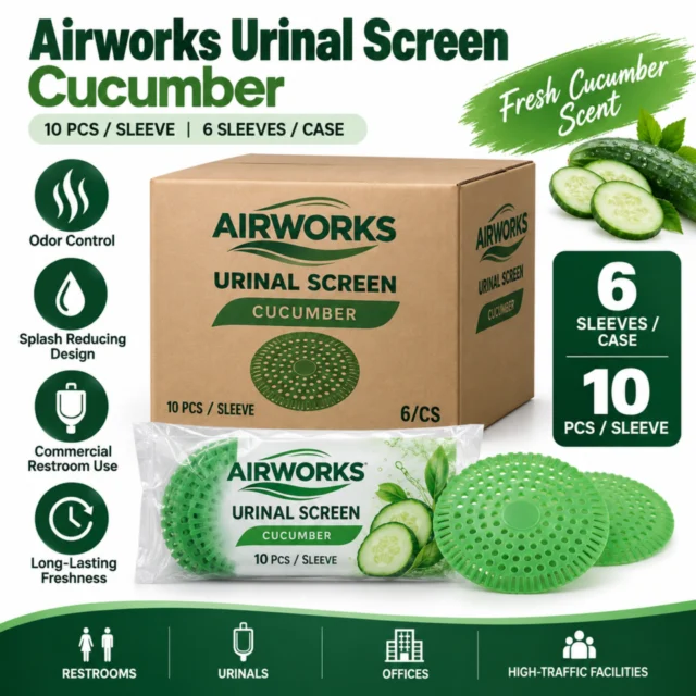 Airworks Urinal Screen Cucumber 10Pcs Sleeve (6/CS)