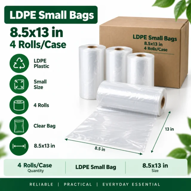 Ldpe Small 8.5x13 - 4 Rolls/Case