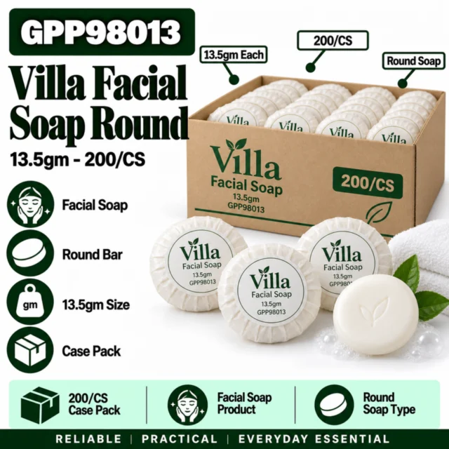 Villa 13.5gm Facial Soap Round Case - GPP98013 - 200/CS