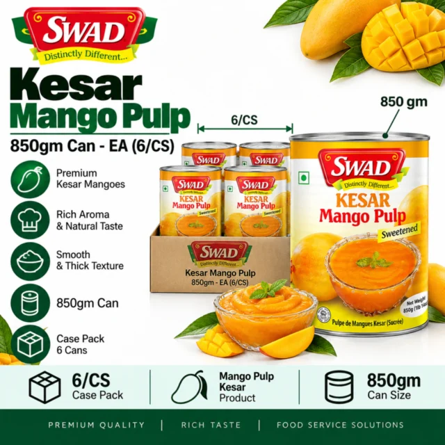 Mango Pulp – Kesar - 850gm Can EA (6/CS)