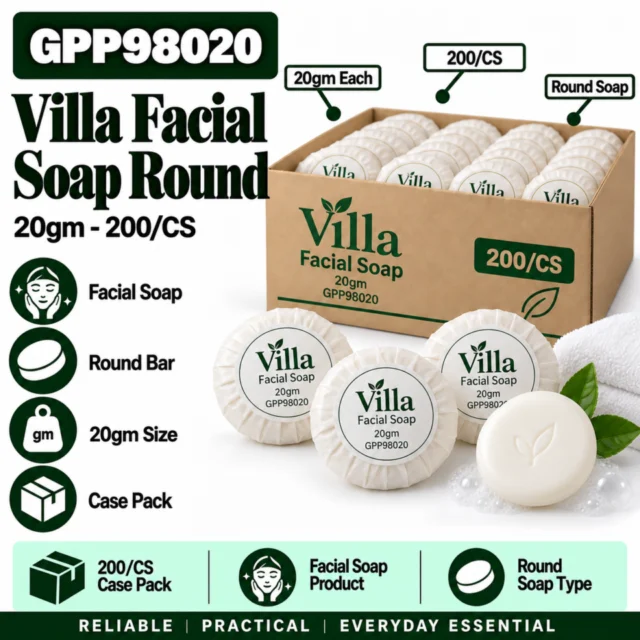 Villa 20gm Facial Soap Round Case - GPP98020 - 200/CS