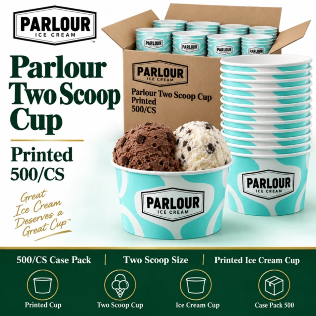 Parlour Two scoop Cup - Printed - 500/CS