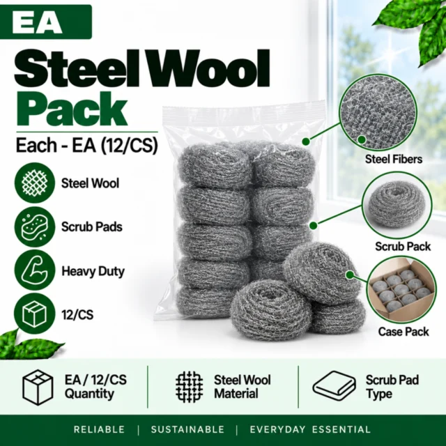 Steel Wool Pack Each - EA (12/CS)