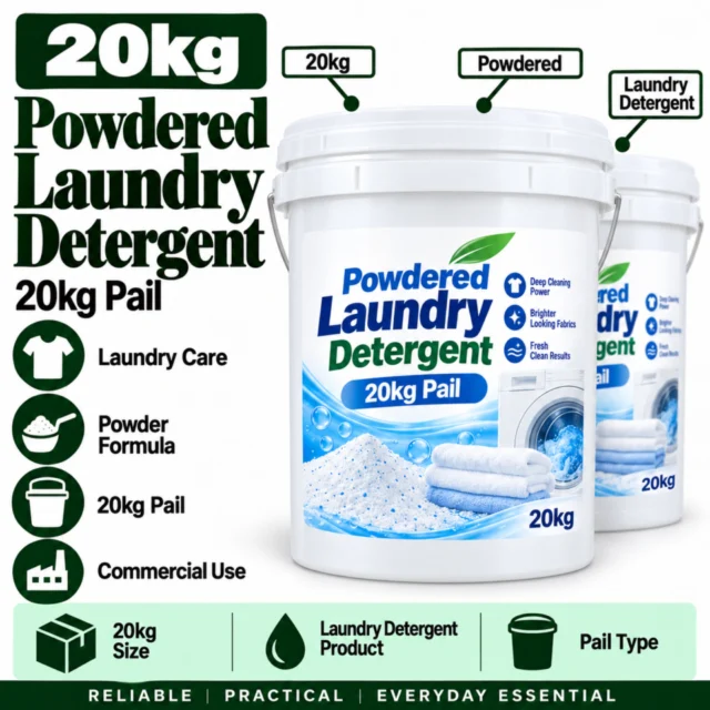 Powdered Laundry Detergent 20kg Pail