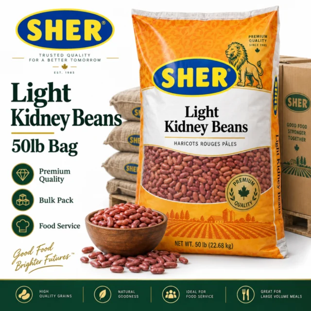 Sher Light Kidney Beans Bag - 50lb