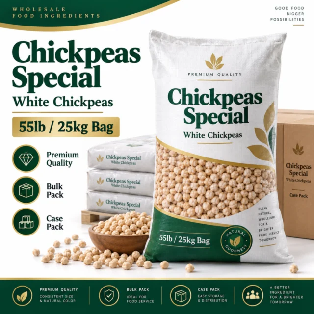 Chickpeas Special / White Chickpeas Special 55lb/25kg Bag