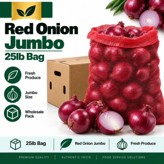Red Onion Jumbo 25lb Bag