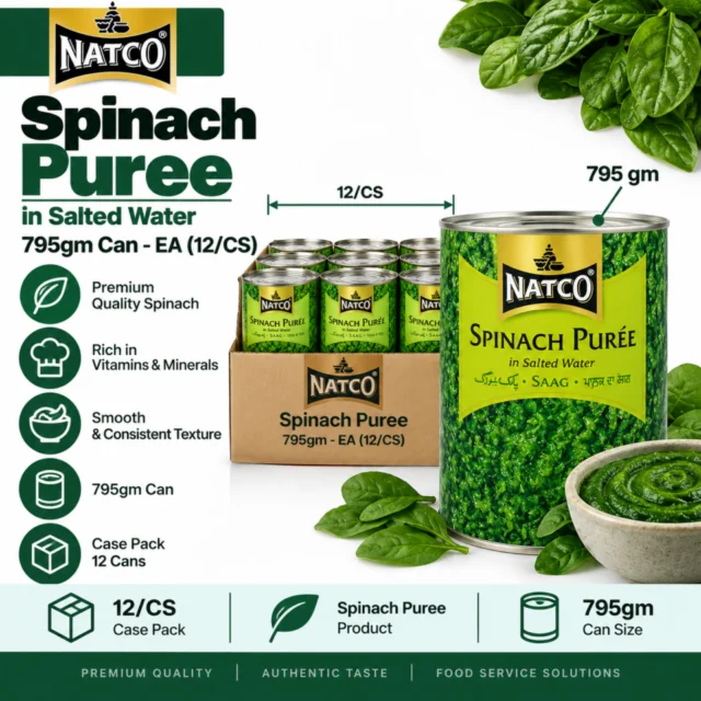 Natco Spinach Puree 12x795gm Case