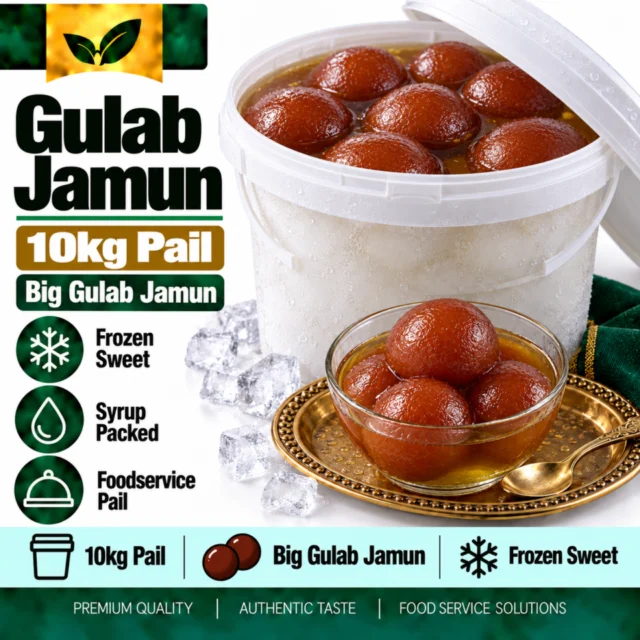 Gulab Jamun 10kg Pail (Big Gulab Jamun)
