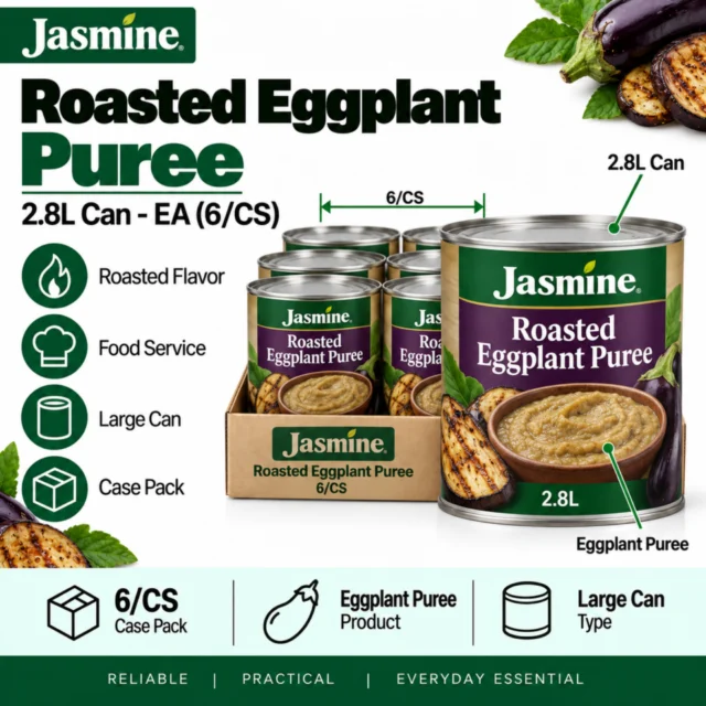 Jasmine Roasted Eggplant Puree 2.8L Can EA (6/CS)