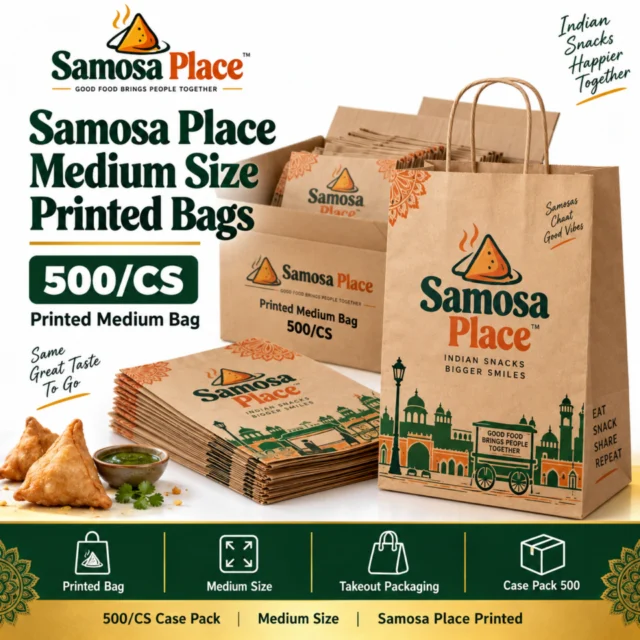 Samosa Place Medium Size Printed Bags - 500/CS