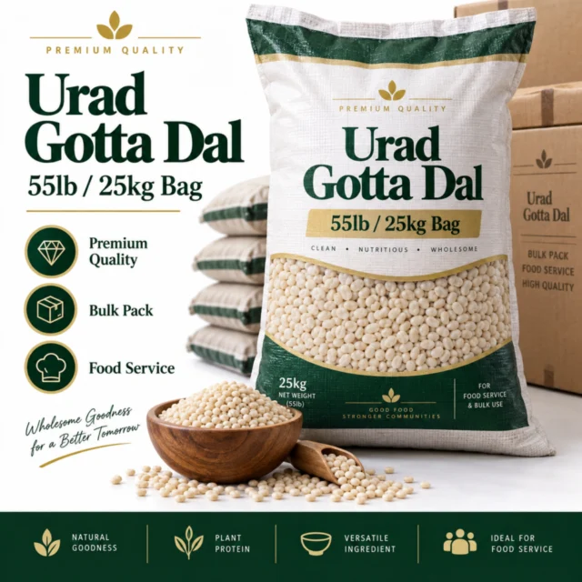 Urad Gotta Dal 55lb/25kg Bag