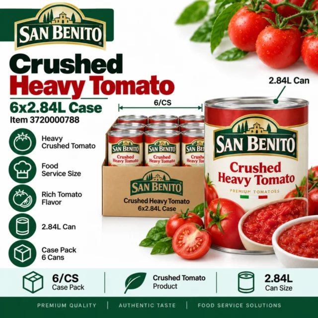San Benito Crushed (Heavy) Tomato 6x2.84L Case (3720000788)