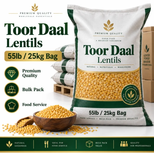 Toor Daal / Lentils Bag - 55lb/25kg