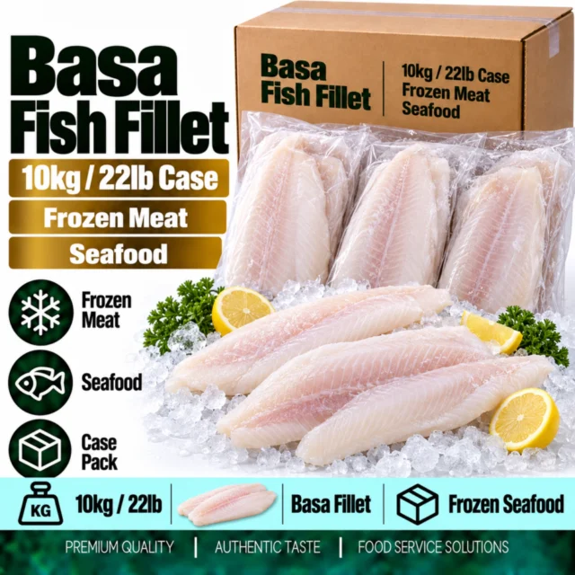 Basa Fish Fillet 10kg/22lb Case
