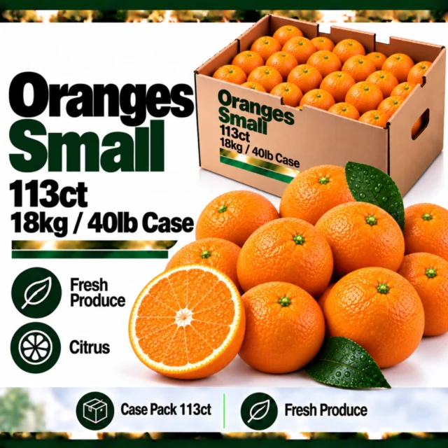 Oranges Small 113ct /18kg/40lb Case