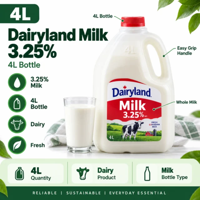 Milk Dairyland - 3.25% - 4L Bottle