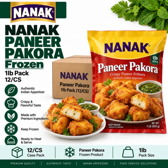 Nanak Paneer Pakora 1lb Pack (12/CS)