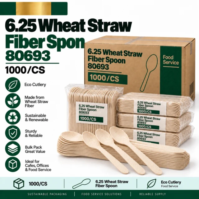 6.25 Wheat Straw Fiber Spoon - 80693 - 1000/CS