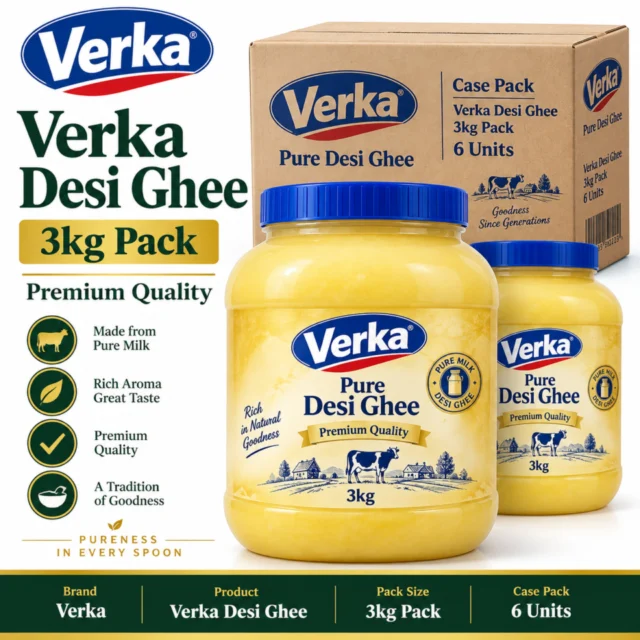 Verka Desi Ghee 3kg Pack