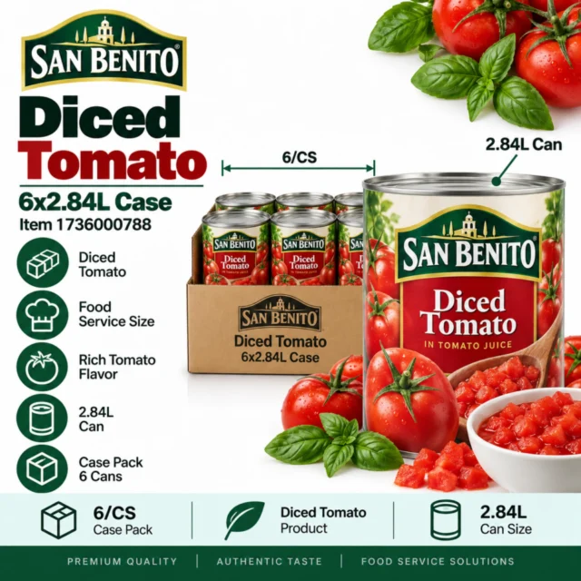San Benito Diced Tomato 6x2.84L Case (1736000788)