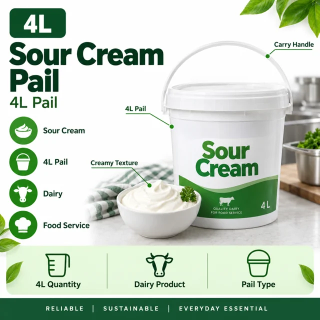 Sour Cream 4L Pail