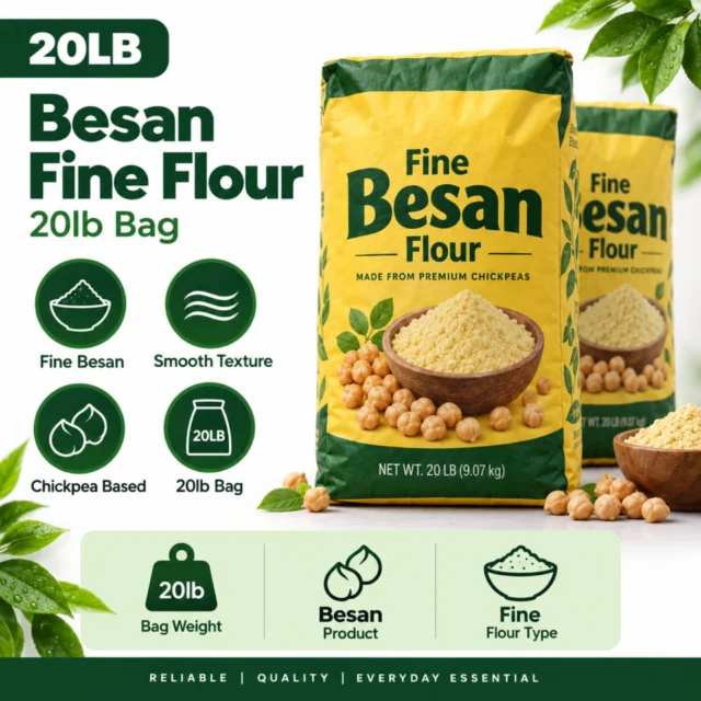 Besan Fine Flour 20lb Bag