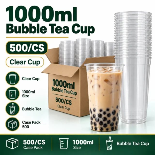 1000ml Bubble Tea Cup -500/CS