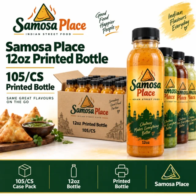Samosa Place 12oz Printed Bottle / Case - 105/CS