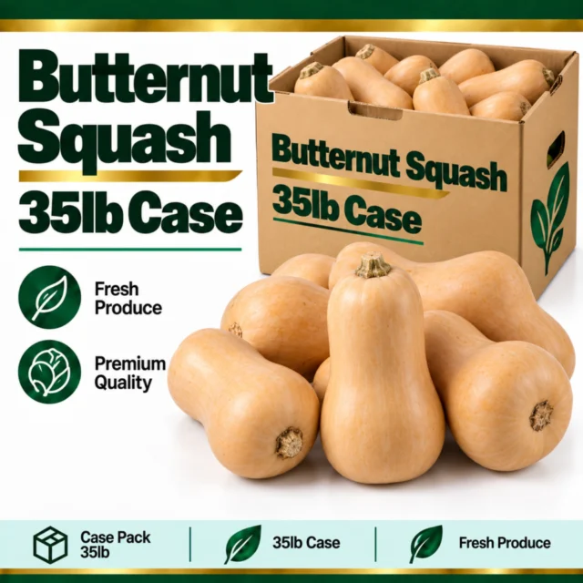 Butternut Squash 35lb Case