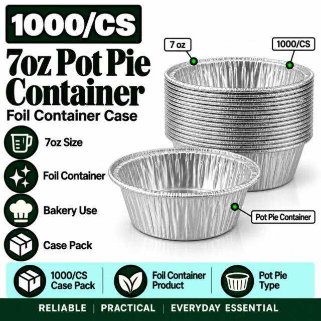 7oz Pot Pie Container Case - 1000/CS