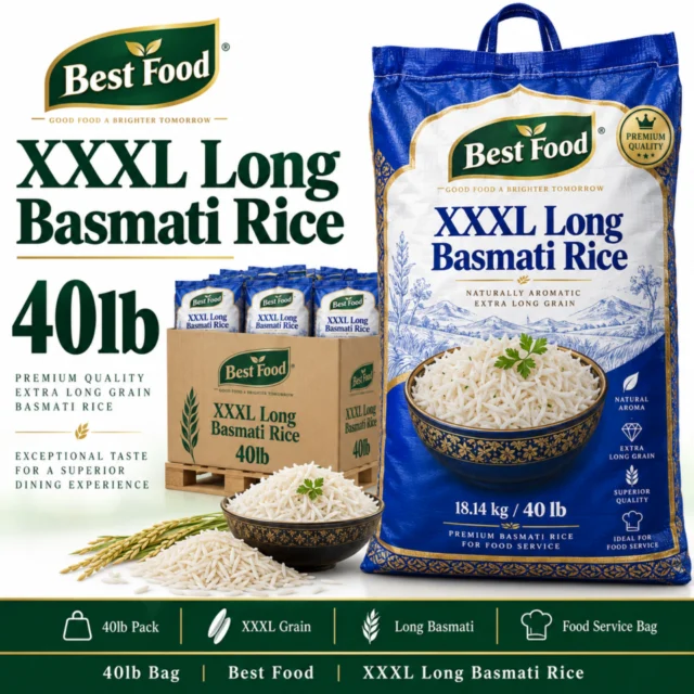 Xxxl Long Basmati Rice 40lb