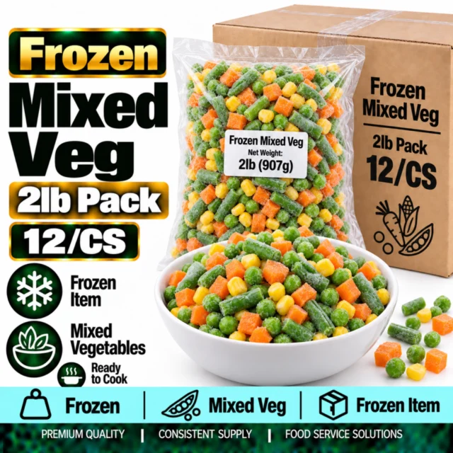 Frozen Mixed Vegetables 2kg Pack (6/CS)